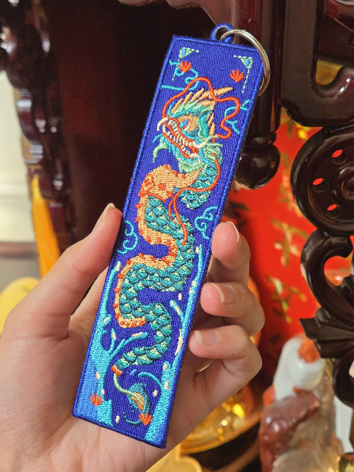 Naga Embroidered Keychain